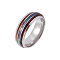 201 Stainless Steel Finger Ring for Men, Stainless Steel Color, 8mm, Inner Diameter: 20mm