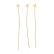 Brass Ball Head Pins, for Jewelry Making, Real 18K Gold Plated, 29.5x0.4mm, Head: 1.9mm