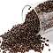 TOHO Round Seed Beads, Japanese Seed Beads, (222) Dark Bronze, 15/0, 1.5mm, Hole: 0.7mm, about 3000pcs/10g