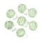 Transparent Acrylic Beads, Faceted, Cone, Lime, 10mm, Hole: 2.5mm, 555pcs/500g