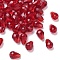 Imitation Austrian Crystal Beads, Grade AAA, K9 Glass, Faceted, Drop, Dark Red, 6x8mm, Hole: 0.7~0.9mm