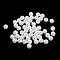 Plastic Imitation Pearl Beads, Round, Wheat, 6x5.5mm, Hole: 1.4mm