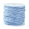 23M Waxed Cotton Thread Cords, Macrame Artisan String for Jewelry Making, with Plastic Spools, Light Steel Blue, 1mm, about 25.15 Yards(23m)/Set