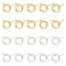 Brass Spring Ring Clasps, Jewelry Components, Platinum & Golden, 6mm, Hole: 1.5mm, 50pcs/color, 2 Colors, 100pcs/box