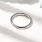 Brass Finger Rings, Rack Plating, Long-Lasting Plated, Cadmium Free & Lead Free, Platinum, 2mm, Inner Diameter: 17mm