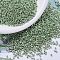 MIYUKI Delica Beads, Cylinder, Japanese Seed Beads, 11/0, (DB0413) Galvanized Moss Green, 1.3x1.6mm, Hole: 0.8mm, about 2000pcs/bottle, 10g/bottle