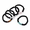 Natural & Synthetic Gemstone Beaded Stretch Bracelets, Round, Inner Diameter: 2 inch(5.2cm), Beads: 8.5mm and 10.5mm