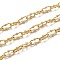 Alloy Cable Chains, Long-Lasting Plated, Unwelded, Cadmium Free & Lead Free, with Spool, Golden, Link: 17.5x10x3.5mm