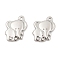 304 Stainless Steel Charms, Elephant Charms, Stainless Steel Color, 12x10x3mm, Hole: 1mm