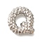 Rack Plating, Brass Pendants, Cadmium Free & Lead Free, Letter A~Z Charms, Letter Q, 21.5x21x6mm, Hole: 2.5x3mm