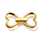 925 Sterling Silver Fold Over Clasps, Bowknot, Real 18K Gold Plated, 21x11x3mm