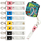 OLYCRAFT 8Pcs Personalized Name Tags Hooks 5.1x0.8 Inch Line Drawing Theme Backpack Name Tags Labels PU Leather and Cotton Name Tags Name Tags Keychain ID Tags for Backpacks Water Bottles