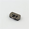 Alloy Latches, Purse Locks, DIY Bag Making Accessories, Rectangle, Gunmetal, 2.5x1.7cm