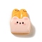 Opaque Resin Imitation Food Decoden Cabochons, Bunny Bread, Yellow, 23x18x9mm