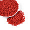 Opaque Acrylic Beads, Round, Tomato, 4x3.5mm, Hole: 1.6mm, about 18000pcs/500g