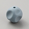 Cube Food Grade Eco-Friendly Silicone Beads, Light Steel Blue, 15x15x15mm, Hole: 2mm