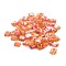 2-Hole Transparent Glass Seed Beads, Antique Style, Rectangle, Light Salmon, 5x4.5~5.5x2~2.5mm, Hole: 0.5~0.8mm
