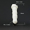 Plastic Mobile Dustproof Plugs, White, 16x3.5mm, Hole: 1mm
