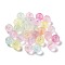 Transparent Acrylic Beads, Round, Mixed Color, 10mm, Hole: 2mm, about 95pcs/50g