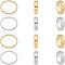 12pcs 2 Colors 304 Stainless Steel Bead Frames, Ring, Golden & Stainless Steel Color, 14x3mm, Hole: 1mm, 6pcs/color