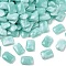 Opaque Acrylic Beads, Rectangle, Pale Turquoise, 19.5~20x14x6mm, Hole: 1.4mm, about 400~405pcs/500g