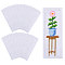 Cotton Bookmarks, Rectangle, White, 190x70x1mm, 20pcs/set