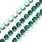 Iron Rhinestone Cup Chains, with Spool, Emerald, 3x3x2.5mm, about 10yards/roll
