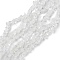 K9 Glass Beads Strands, Chip, Crystal, 1.5~4.5x3~13x2.5~8mm, Hole: 0.6mm, 30.94~31.97 inch(78.6~81.2cm)