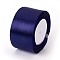 Single Face Satin Ribbon, Polyester Ribbon, Midnight Blue, 2 inch(50mm), about 25yards/roll(22.86m/roll), 100yards/group(91.44m/group), 4rolls/group