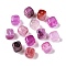Transparent Acrylic Beads, Square, Orchid, 7x6.5x6mm, Hole: 1.5mm, about 1900pcs/500g