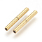 PVD Vacuum Plating 304 Stainless Steel Bayonet Clasps, Long-Lasting Plated, Column, Golden, 18~20x2.5mm, Hole: 1.5mm