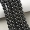 Natural Ice Obsidian Beads Strands, Round, Black, 12mm, Hole: 1.4mm, about 32pcs/strand, 14.96''~15.16''(38~38.5cm)