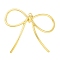 Rack Plating Alloy Pendants, Cadmium Free & Nickel Free & Lead Free, Bowknot, Golden, 57x65x8.5mm, Hole: 1.8mm
