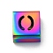 Ion Plating(IP) 304 Stainless Steel Square Slide Charms, Rainbow Color, Letter O, 9x8x4mm, Hole: 3.5x8.5mm