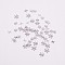 Zinc Alloy Cabochons, for DIY UV Resin, Epoxy Resin, Pressed Flower Jewelry, Star, Platinum, 6~8x7~9x1.4~2mm, about 210~280pcs/bag