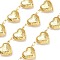 304 Stainless Steel Heart Link Chains, Soldered, Long-Lasting Plated, with Spool, Golden, 19.5x15x7.5mm