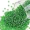 TOHO 11/0 Round Beads, Japanese Seed Beads, (108) Transparent Luster Lime Green, 2.2mm, Hole: 0.8mm, about 777pcs/7g