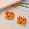 Opaque Resin Cabochons, Imitation Food, Bread, 25x21mm