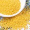 MIYUKI Round Rocailles Beads, Japanese Seed Beads, 11/0, (RR422D) Opaque Yellow Luster, 2x1.3mm, Hole: 0.8mm, about 50000pcs/pound
