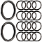 20Pcs Zinc Alloy Closed Jump Rings, Ring, Gunmetal, 25.5x2.8mm, Inner Diameter: 20mm