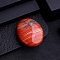 Natural Red Jasper Sculpture Display Decorations, for Home Office Desk Decoration. Oval, 45x35mm