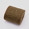 Burlap Ribbon, Hessian Ribbon, Jute Ribbon, for Party Festival Wedding Decor Gifts Wrapping, Camel, 2-3/8 inch(60mm), 2m/roll