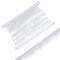 9Yards Chiffon Wrinkles Lace Ribbon, Lace Trim, Clothes Accessories, White, 1-1/8 inch(30mm), 9yards/set