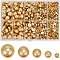 70G  5 Styles ABS Plastic Imitation Pearl Cabochons, Half Round, Goldenrod, 4~12x2~5.5mm