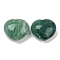 Heart Natural Green Fluorite Palm Stone, Anxiety Healing Pocket Thumb Stone, 45.5x39.5~40.5x24.5~26.5mm