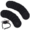 Felt Hair Base, Bump It Up Volume Hair Base Styling Insert Tool, Black, 50x3mm