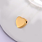 Heart Urn Ashes Pendants, 316L Stainless Steel Memorial Charm, Golden, Pendant: 20x20mm