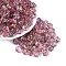 Picasso Transparent Glass Beads, Pumpkin, Pearl Pink, 8.5~9mm, Hole: 0.9~1.2mm, About 750pcs/pound