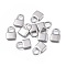 Tarnish Resistant 304 Stainless Steel Pendants, Lock, Stainless Steel Color, 18.7x12.5x3mm, Hole: 7x6mm