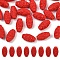 30Pcs Carved Cinnabar Beads, Barrel, FireBrick, 16~17.5x9.5x9.5mm, Hole: 2.5mm